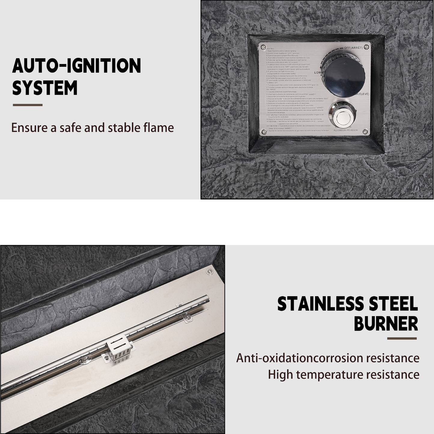 Black Rectangular Slate Fireplace