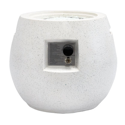 20.07'' H x 21.25'' W Concrete Propane Outdoor Fire Pit Table with Lid