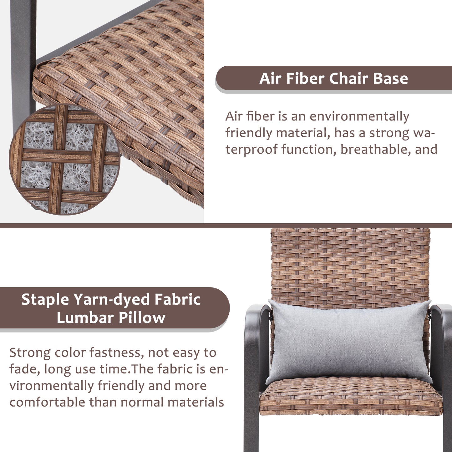 Mignonette Polyethylene (PE) Wicker 2 - Person Seating Group