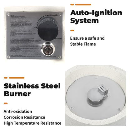 28-inch cylindrical fire pit