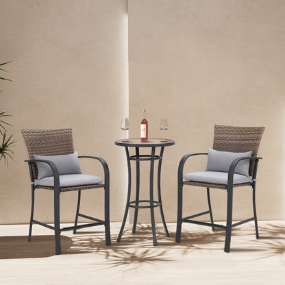 Wylda 24'' Counter Stool with Metal Frame