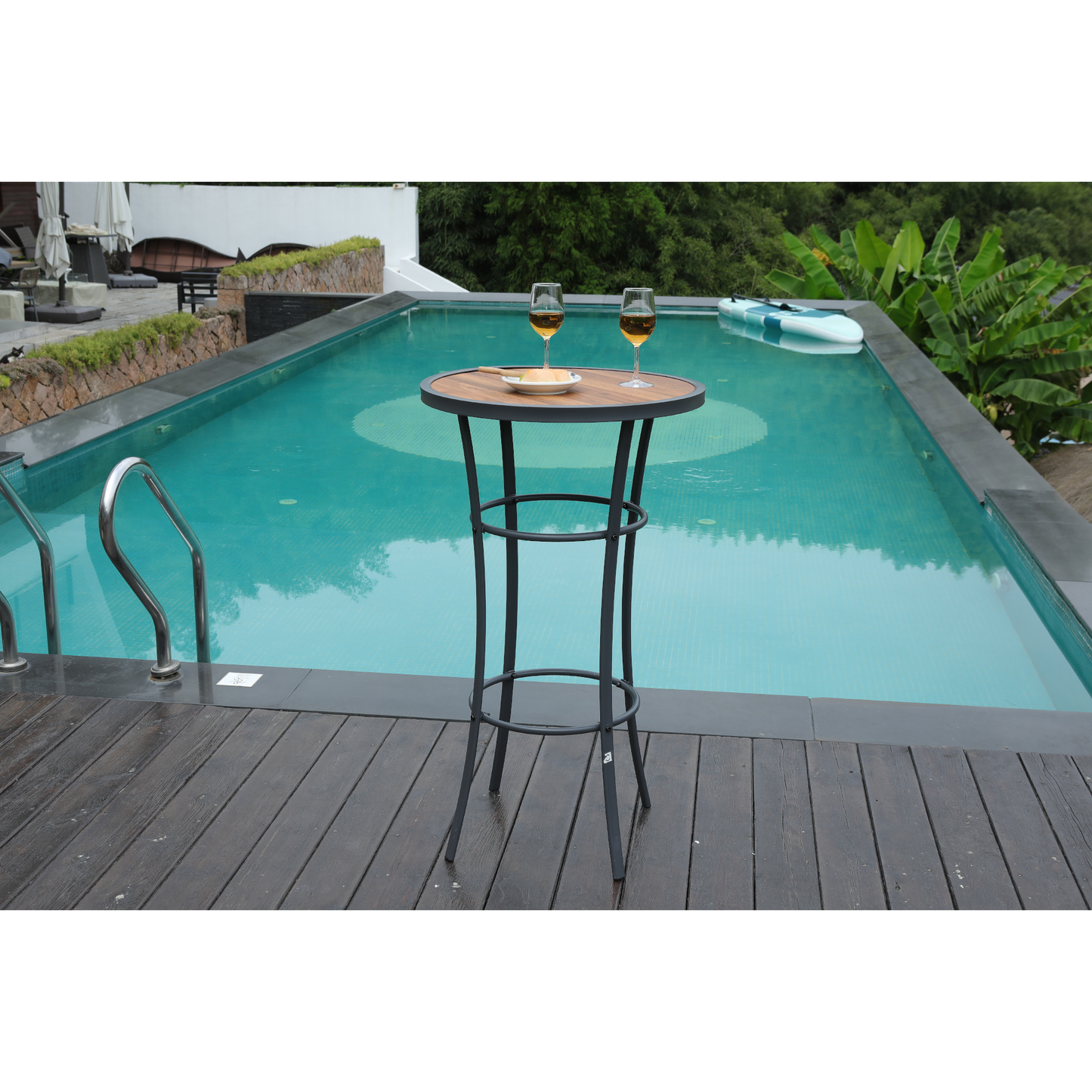 23.6'' L x 23.6'' W Outdoor Bar Table