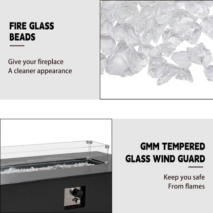 Black Terrazzo Fireplace