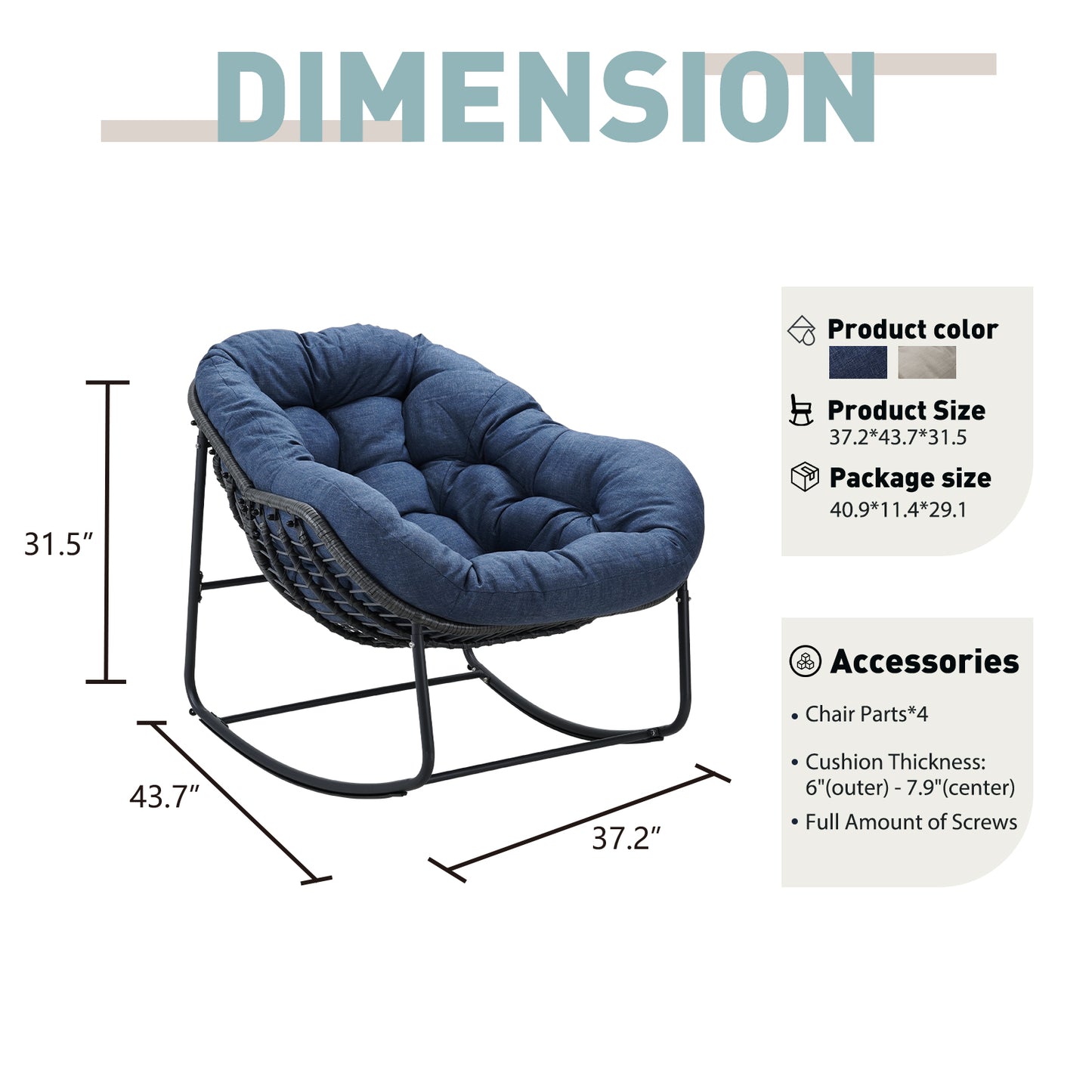 Keylli Indoor/Outdoor Metal Chair Rattan Rope Club Chairs With Upholstery