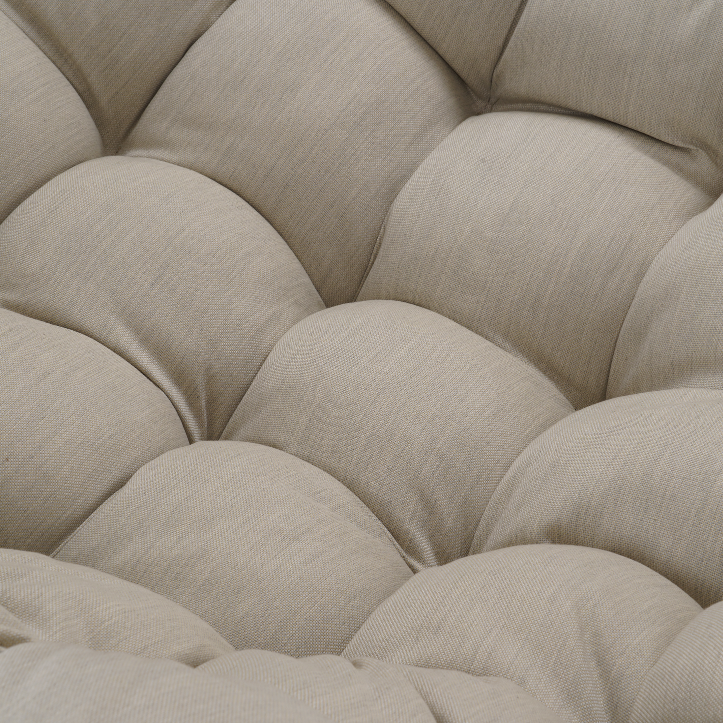 White Iron Frame Beige Cushioned Rattan Rocking Chair