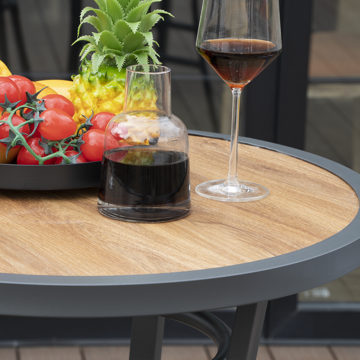 23.6'' L x 23.6'' W Outdoor Bar Table