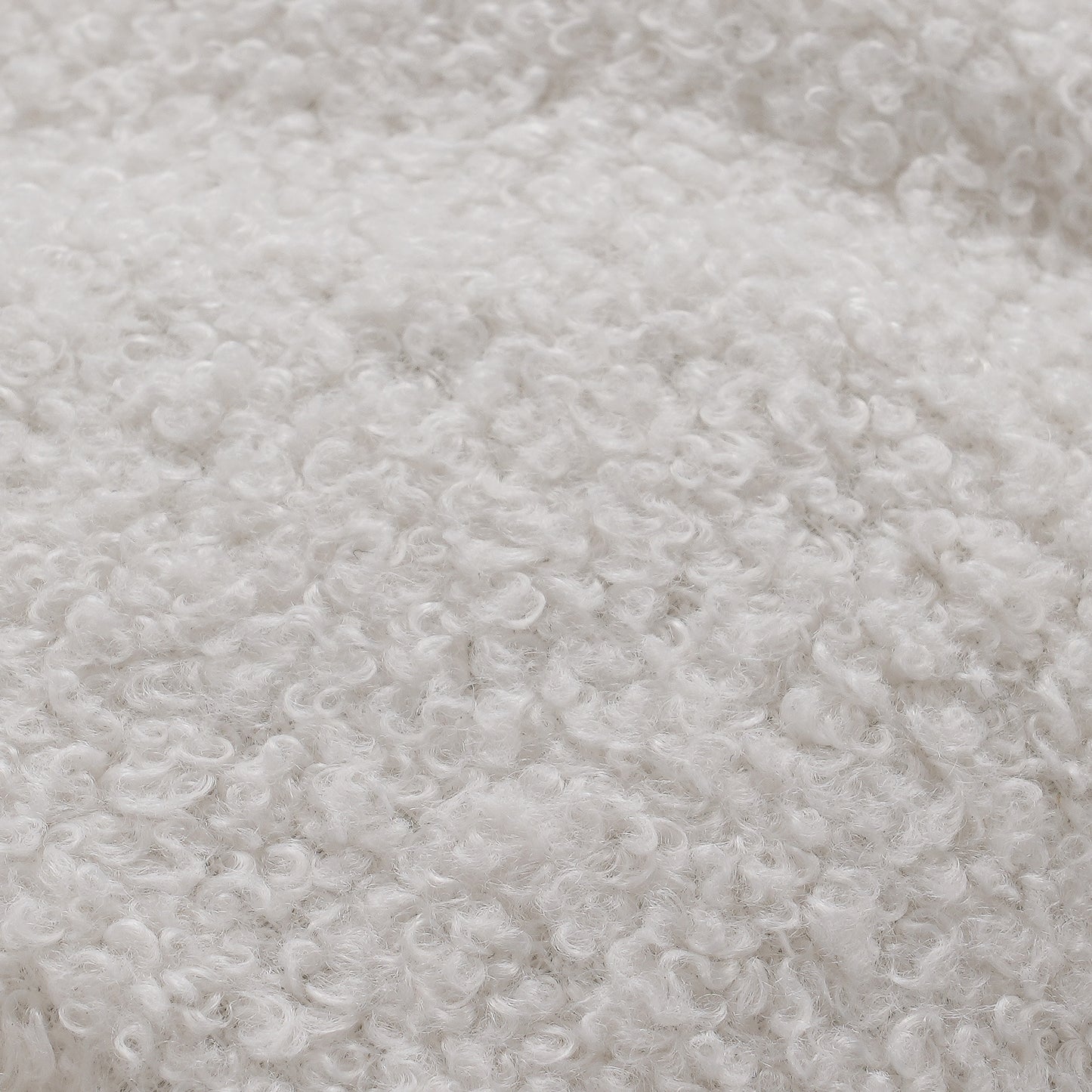 Dark Gray Iron Frame White Cushioned Rattan Rocking Chair