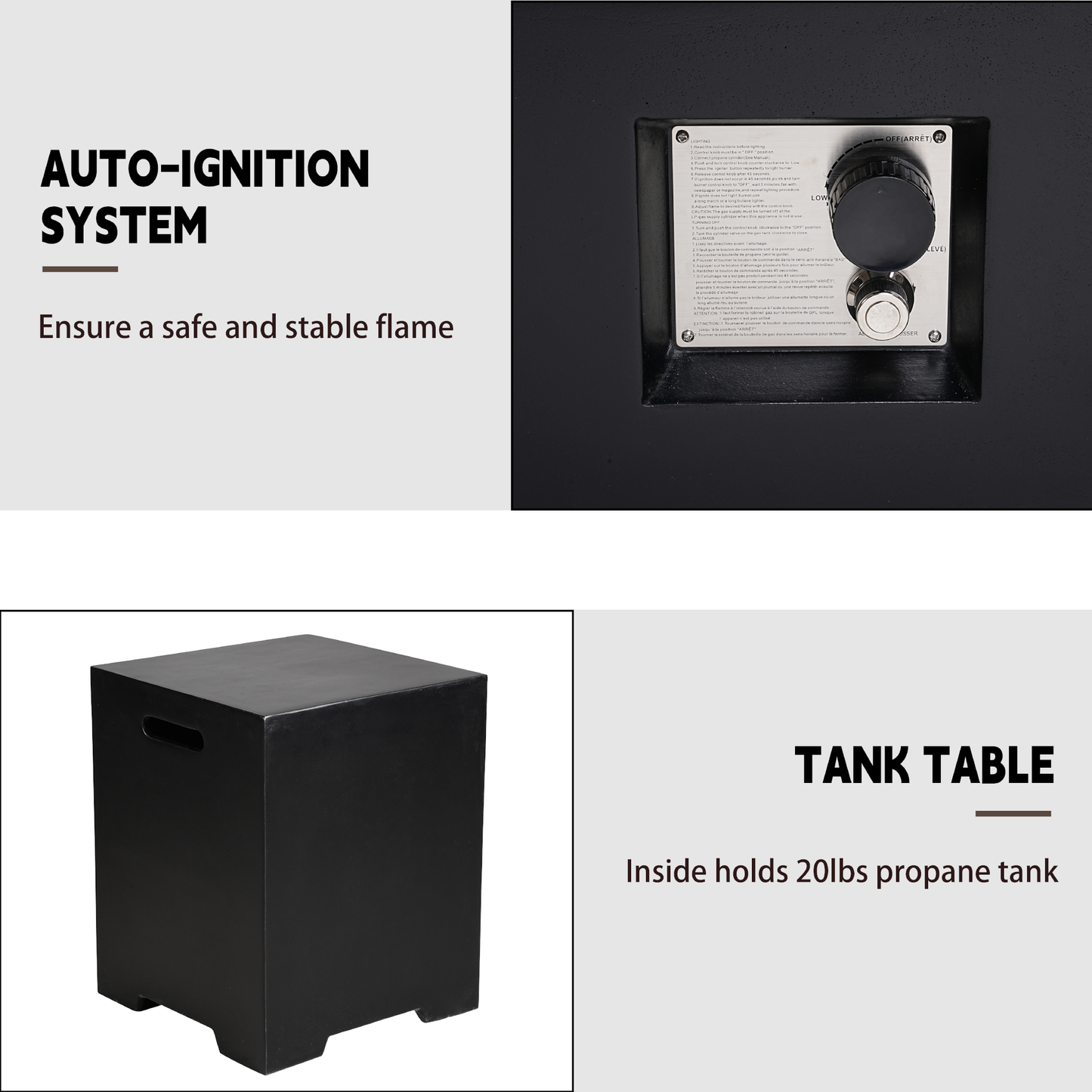 Black Terrazzo Fireplace