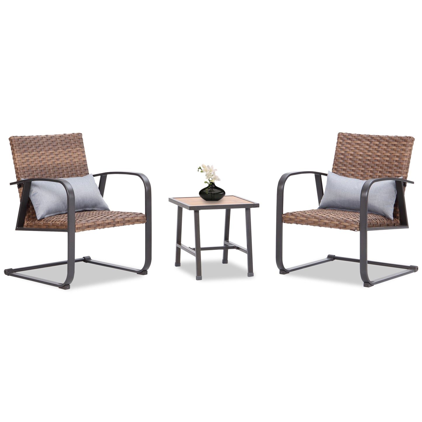 Mignonette Polyethylene (PE) Wicker 2 - Person Seating Group