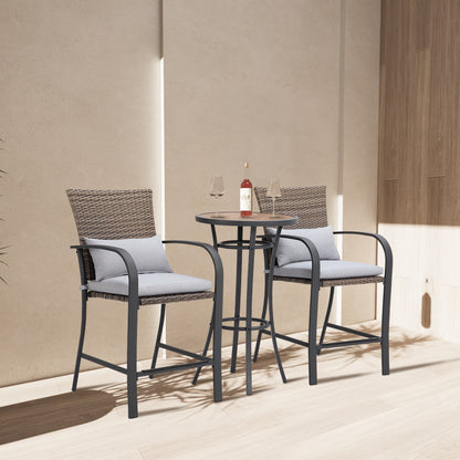 Wylda 24'' Counter Stool with Metal Frame