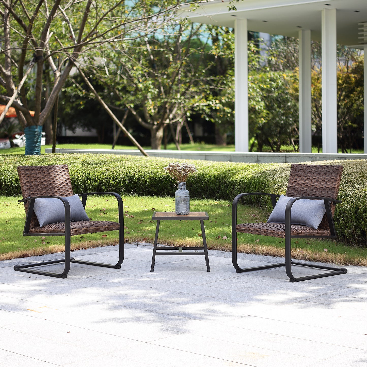 Mignonette Polyethylene (PE) Wicker 2 - Person Seating Group