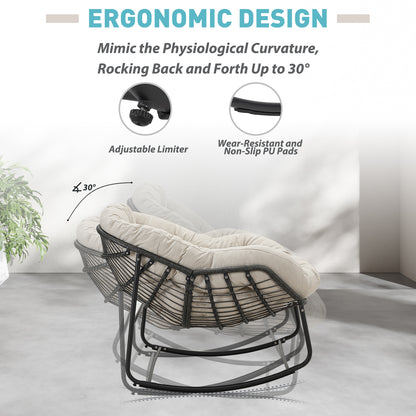 Keylli Indoor/Outdoor Metal Chair Rattan Rope Club Chairs With Upholstery