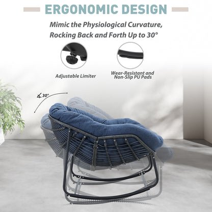 Keylli Indoor/Outdoor Metal Chair Rattan Rope Club Chairs With Upholstery