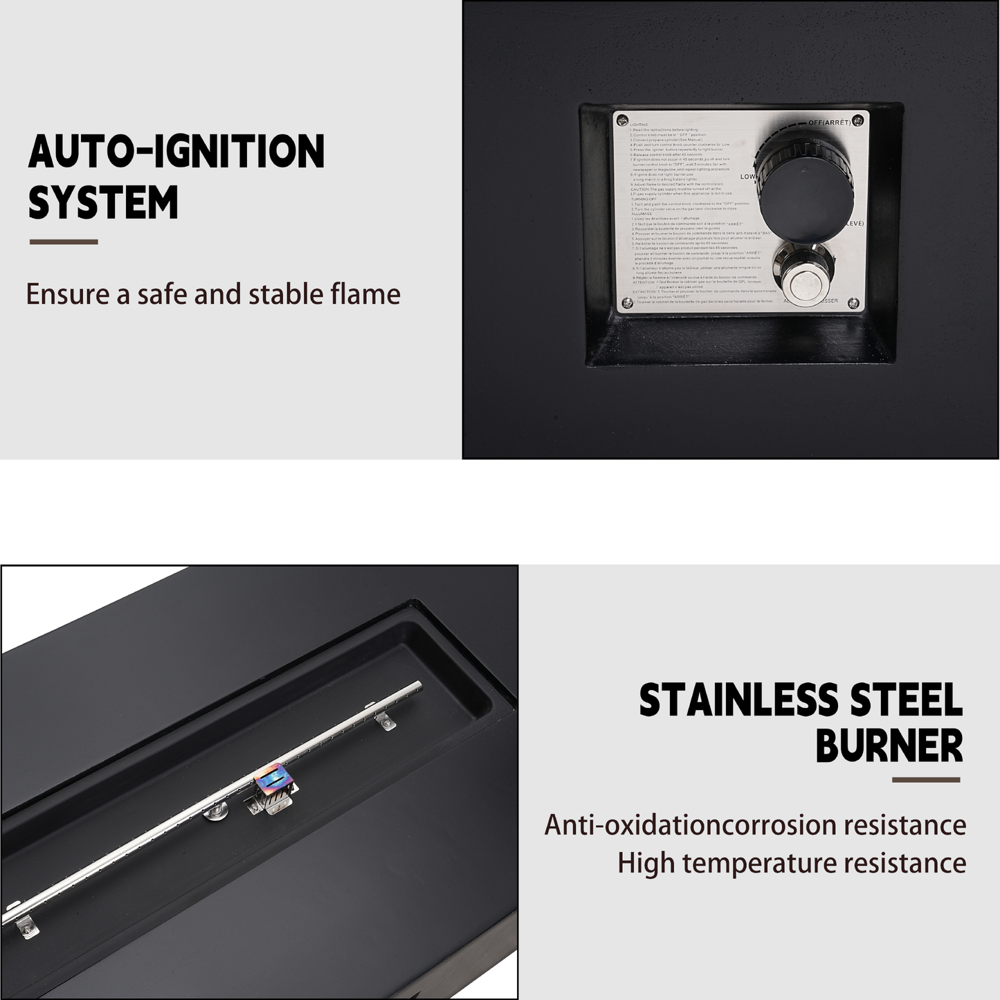 Black Terrazzo Fireplace