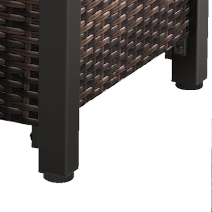 Dalisa 25'' H x 43'' W Outdoor Fire Pit Table with Lid