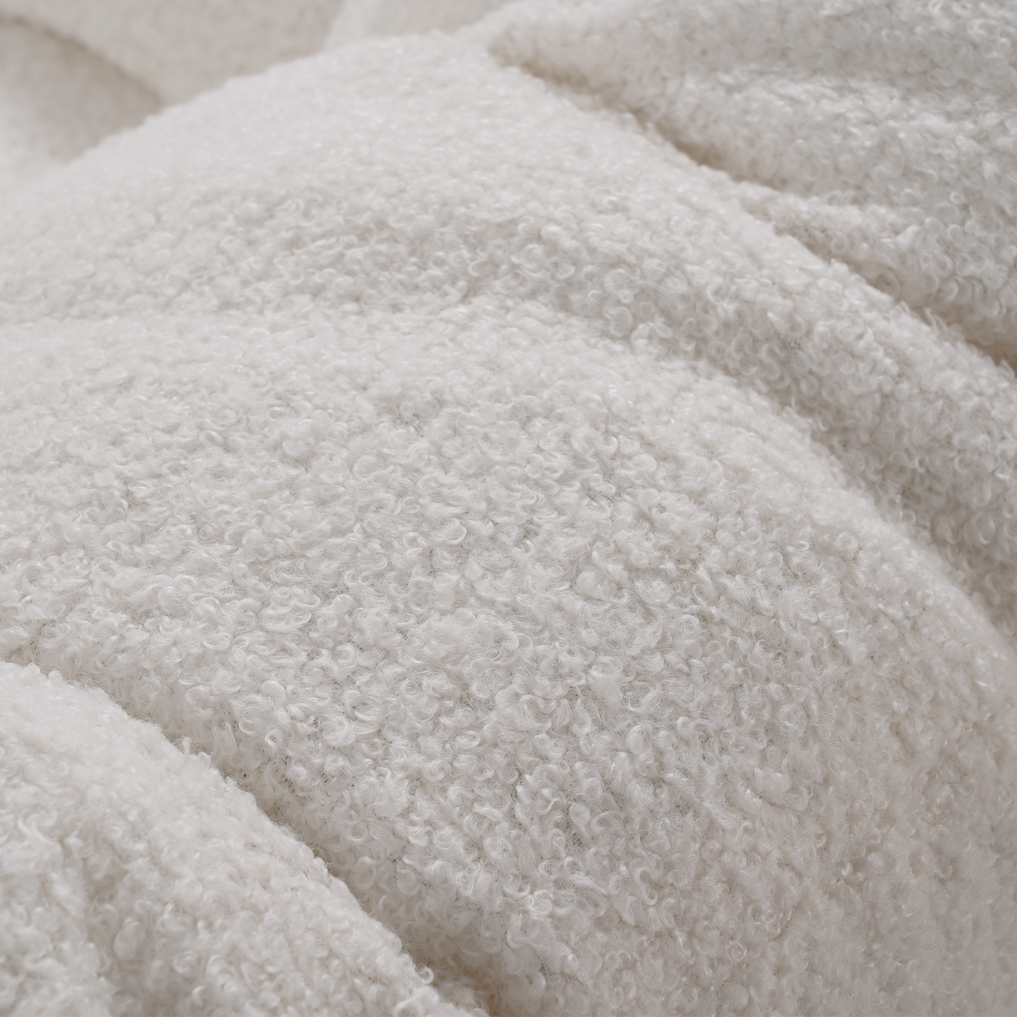 White Iron Frame White Cushion Rattan Rocking Chair