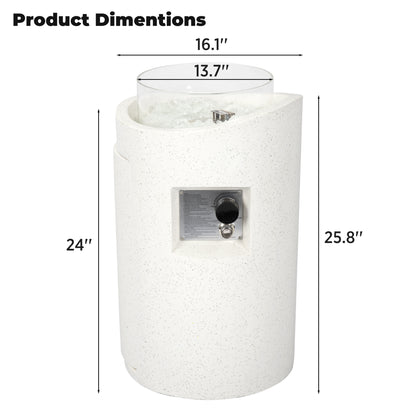 28-inch cylindrical fire pit