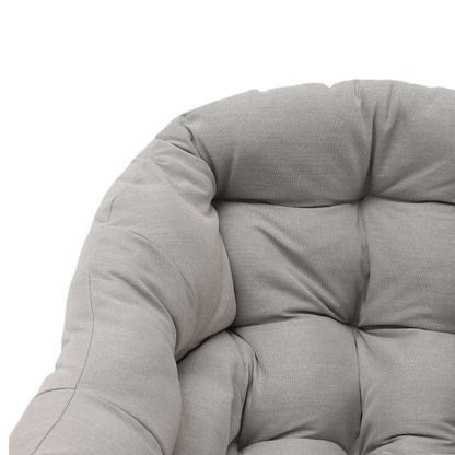 Keylli Indoor/Outdoor Metal Chair Rattan Rope Club Chairs With Upholstery