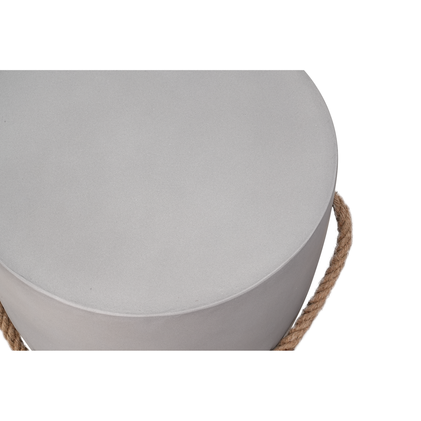 Corded Gray Cone Side Table