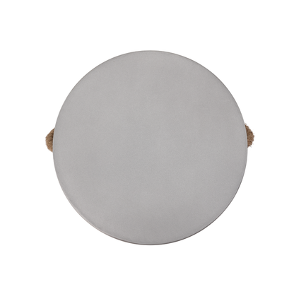 Corded Gray Cone Side Table