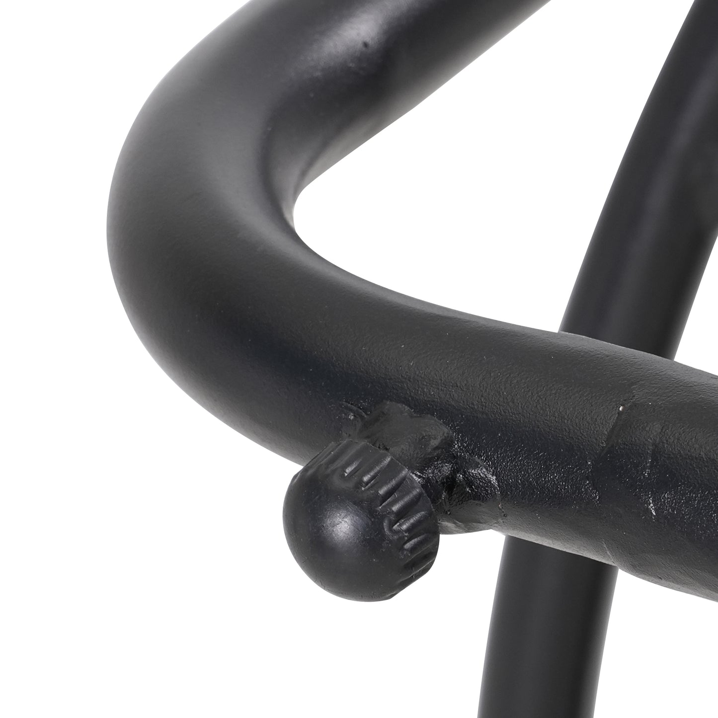 Black Iron Frame Beige Teddy Velvet Rocking Chair