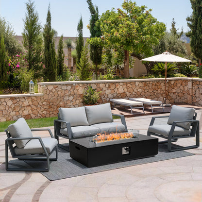 Black Terrazzo Fireplace