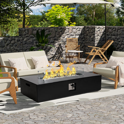 Black Terrazzo Fireplace