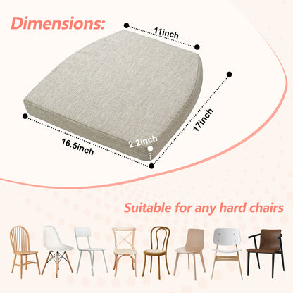 17-inch Depth Beige Trapezoidal Cushion