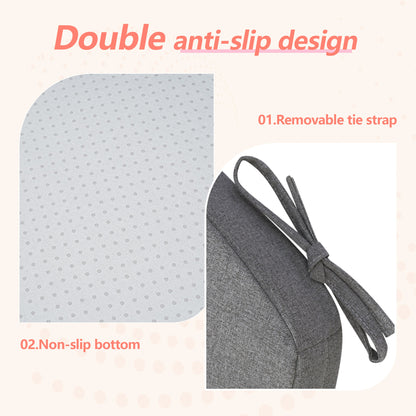 17-inch Depth Drak Gray Trapezoidal Cushion