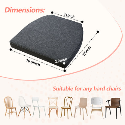 17-inch Depth Drak Gray Trapezoidal Cushion