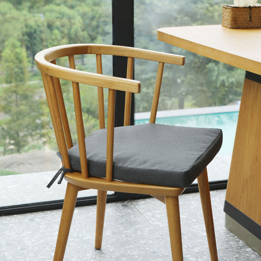 17-inch Depth Drak Gray Trapezoidal Cushion