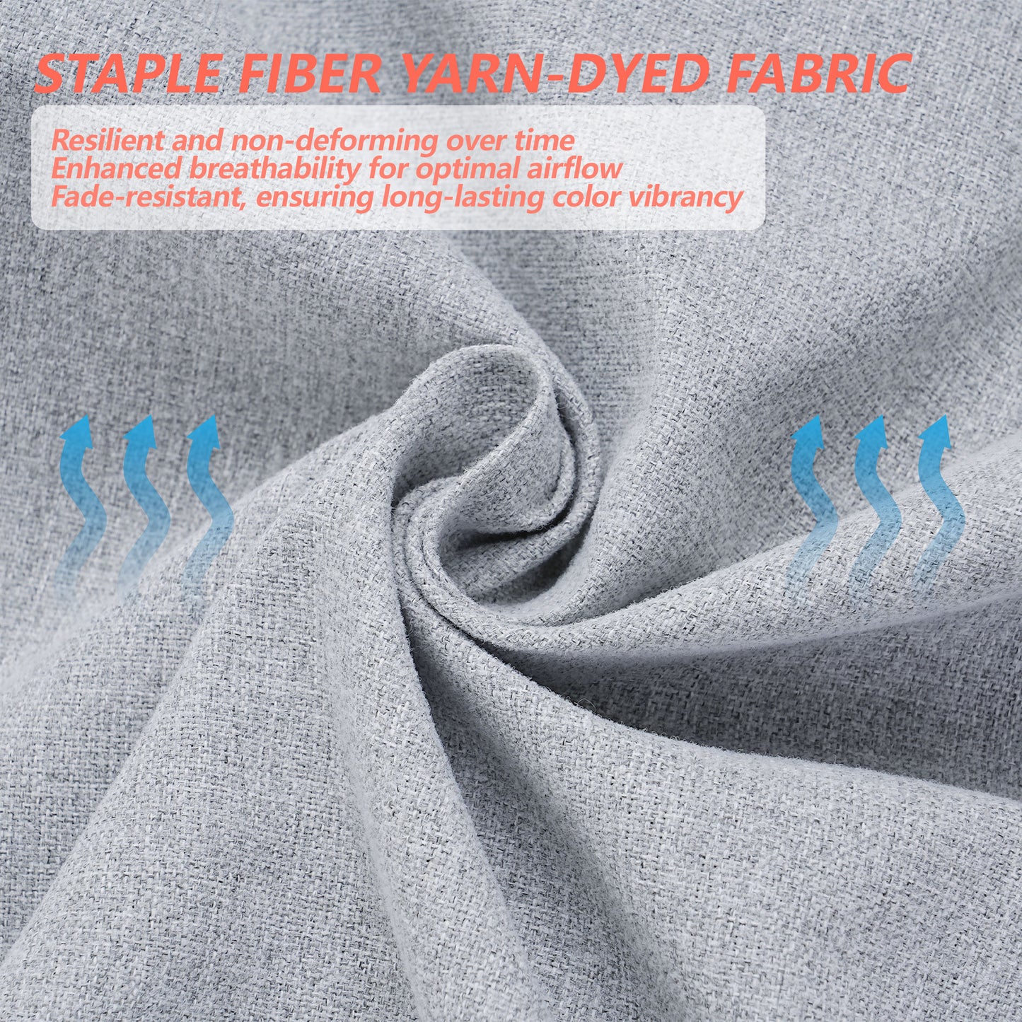 17-inch Depth Light Gray Trapezoidal Cushion