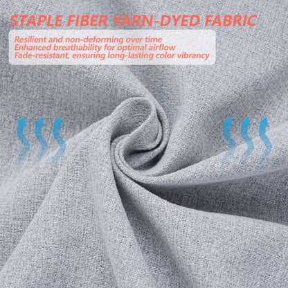 17-inch Depth Light Gray Trapezoidal Cushion