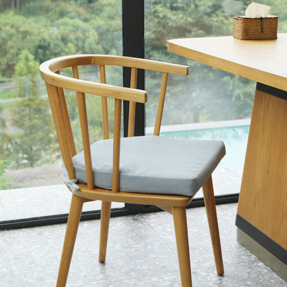 17-inch Depth Light Gray Trapezoidal Cushion