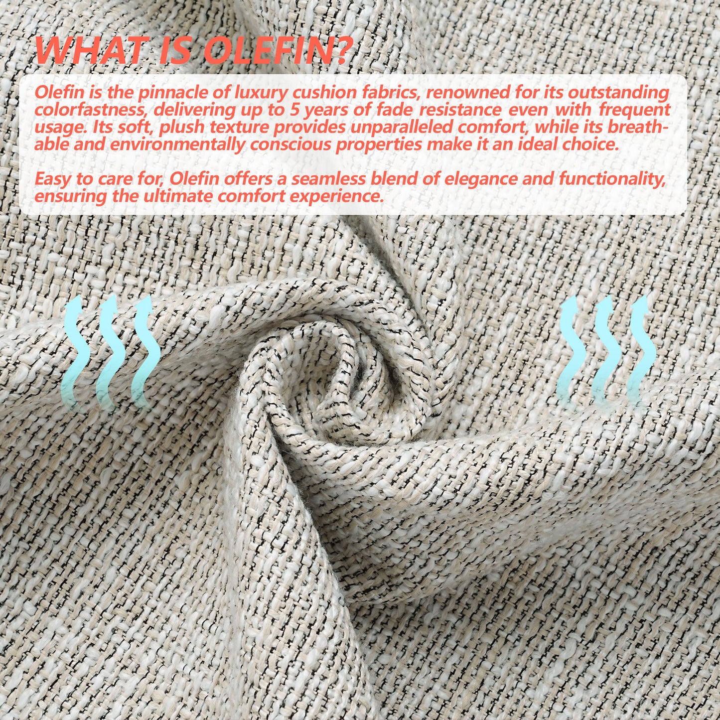 17-inch Depth Begie Trapezoidal Cushion