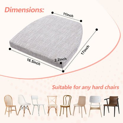 17-inch Depth Begie Trapezoidal Cushion