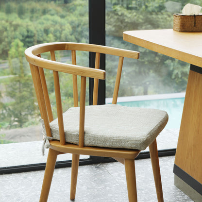 17-inch Depth Begie Trapezoidal Cushion