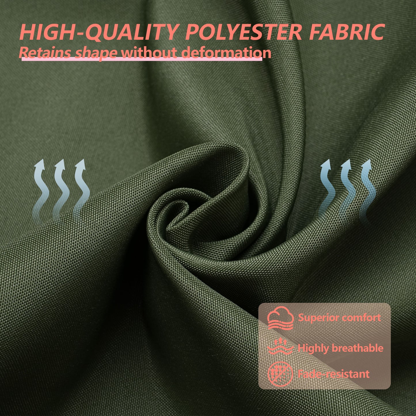 17-inch Depth Green Trapezoidal Cushion