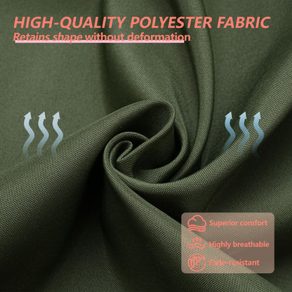 17-inch Depth Green Trapezoidal Cushion