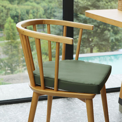 17-inch Depth Green Trapezoidal Cushion