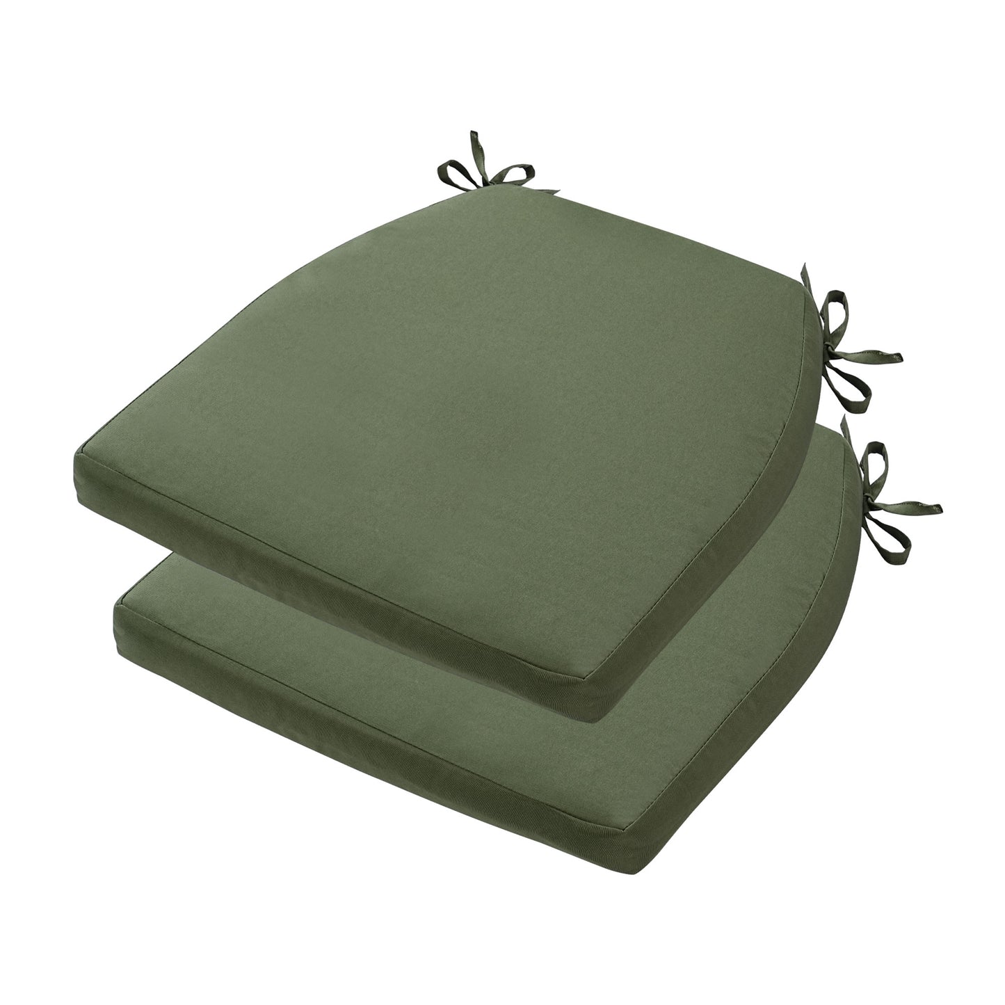 17-inch Depth Green Trapezoidal Cushion