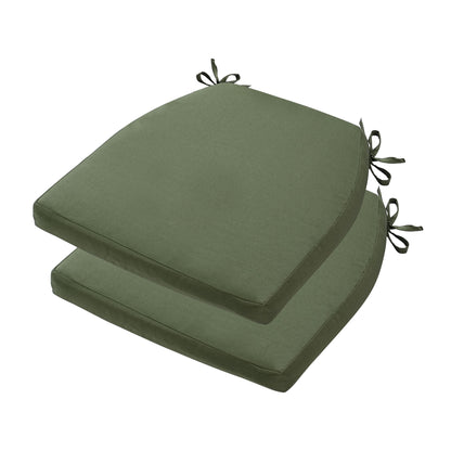 17-inch Depth Green Trapezoidal Cushion