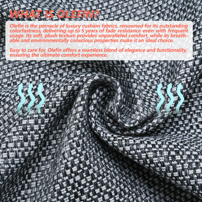 17-inch Depth Drak Gray Trapezoidal Cushion