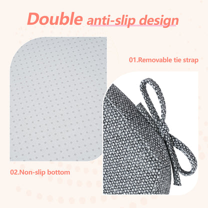 17-inch Depth Drak Gray Trapezoidal Cushion