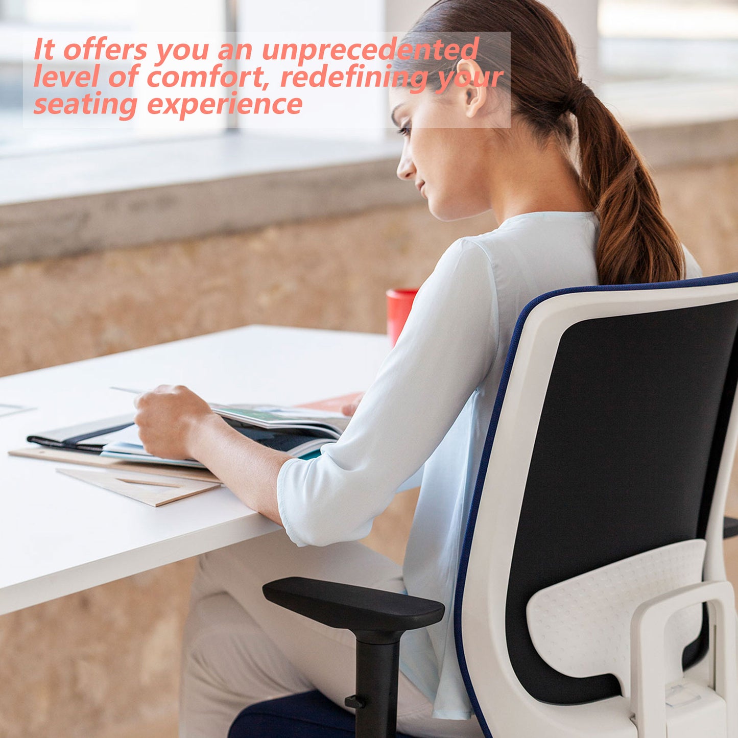 17-inch Depth Drak Gray Trapezoidal Cushion