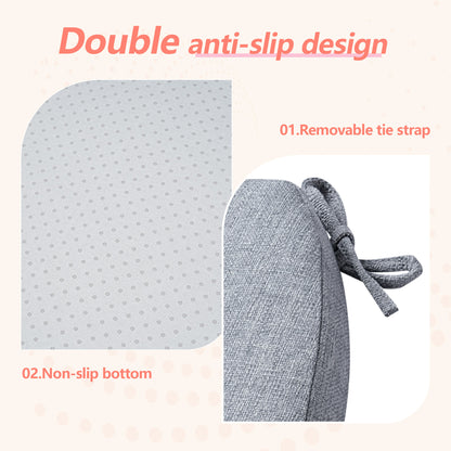 17-inch Depth Light Gray Trapezoidal Cushion