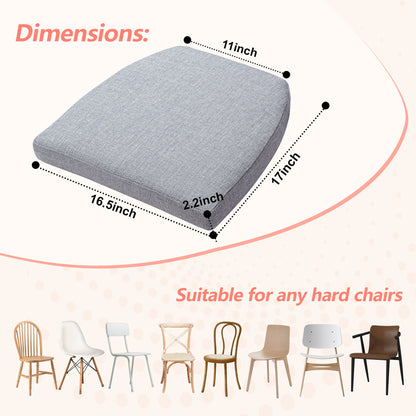 17-inch Depth Light Gray Trapezoidal Cushion
