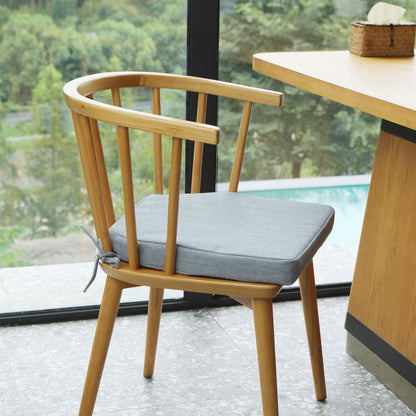 17-inch Depth Light Gray Trapezoidal Cushion