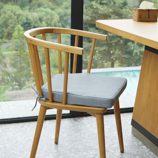 17-inch Depth Light Gray Trapezoidal Cushion