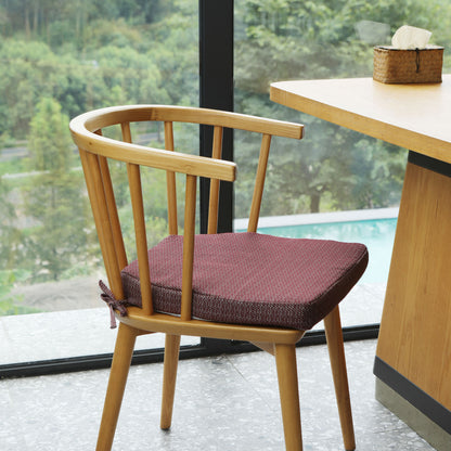 17-inch Depth Red Trapezoidal Cushion